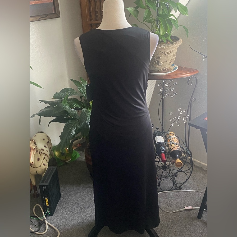 Collective Concepts Black Ruched Maxi Dress - Picture 4 of 5